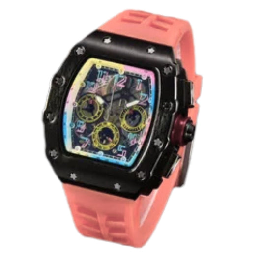 Bold Sport Chronograph – Red Strap Tactical Watch